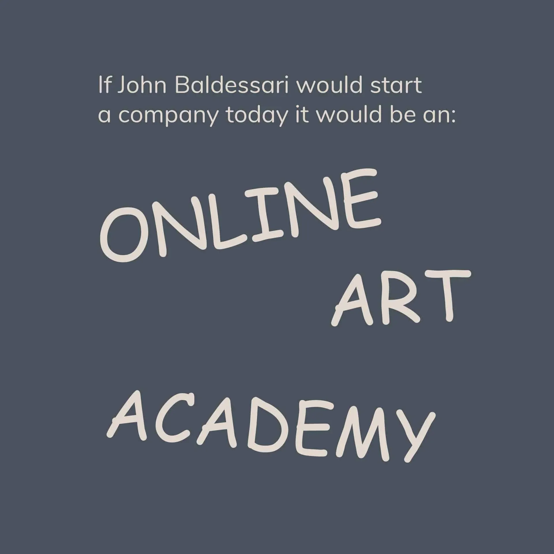 John Baldessari — Artsy Logos