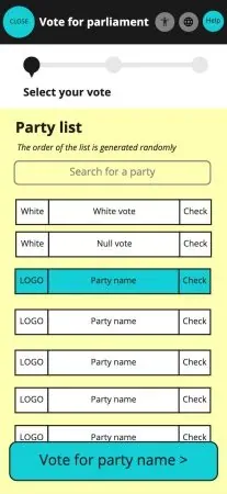 Select party